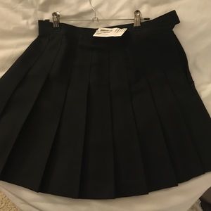 NWT american apparel tennis skirt black