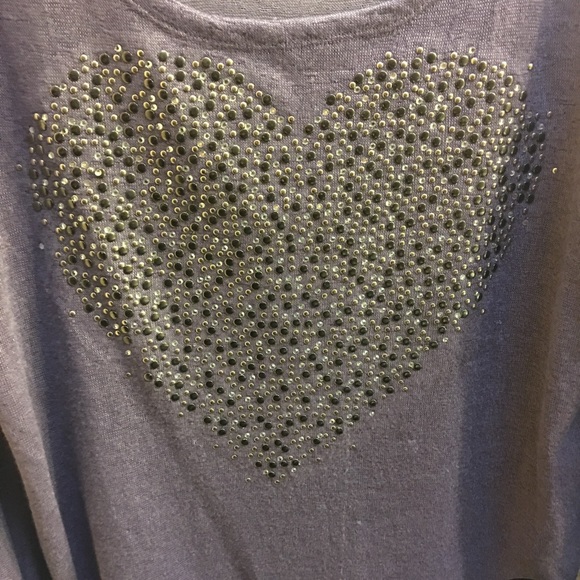 iJeans by Buffalo studded heart long sleeve - Picture 3 of 5