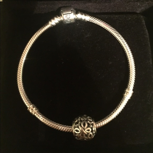 NEVER WORN Pandora charm bracelet. - Picture 2 of 2