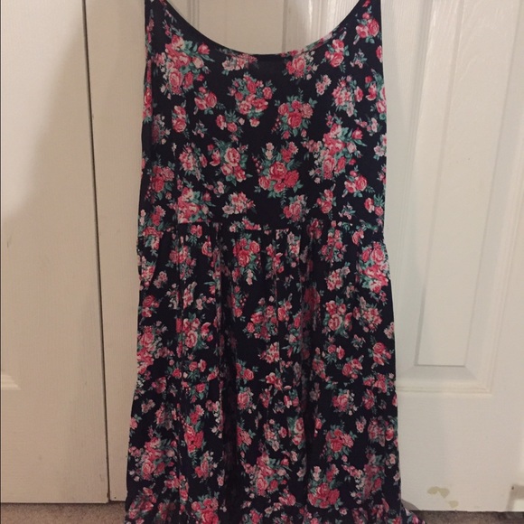 Floral Print Mini Sun Dress