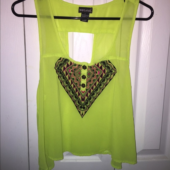 Neon/Tribal Print Tank