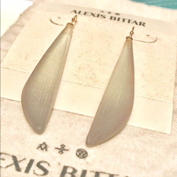 Alexis Bittar Lucite Angled Drop Earrings