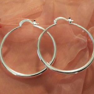 Silver Hoop Earings