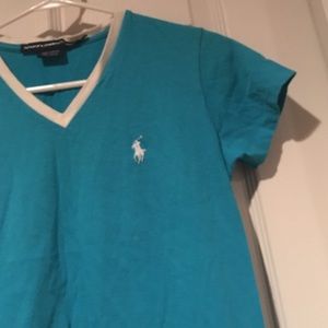 Polo Turquoise Tee Size XS
