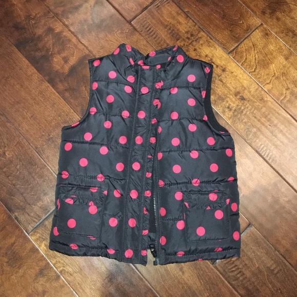 Like NEW! Polka Dot Insulated Vest