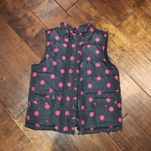 Like NEW! Polka Dot Insulated Vest