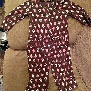 Fleece footless pjs