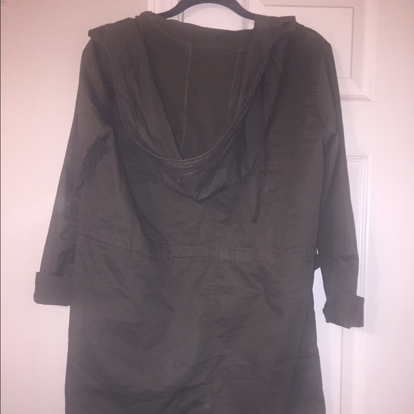 Long army green coat - Picture 2 of 4