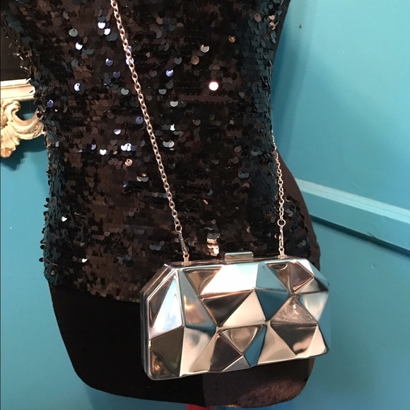 Silver geometric purse bought in Istanbul Turkey - Picture 3 of 4