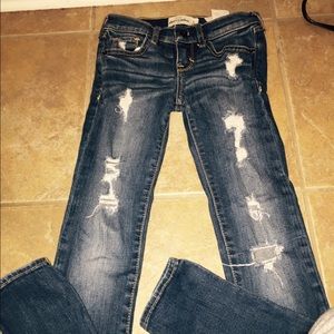 Abercrombie ripped jeans