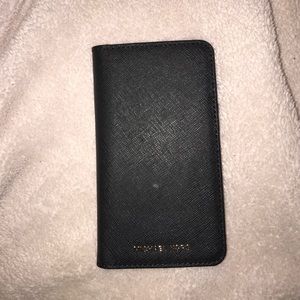 Micheal Kors Black Wallet/Case for IPhone 6