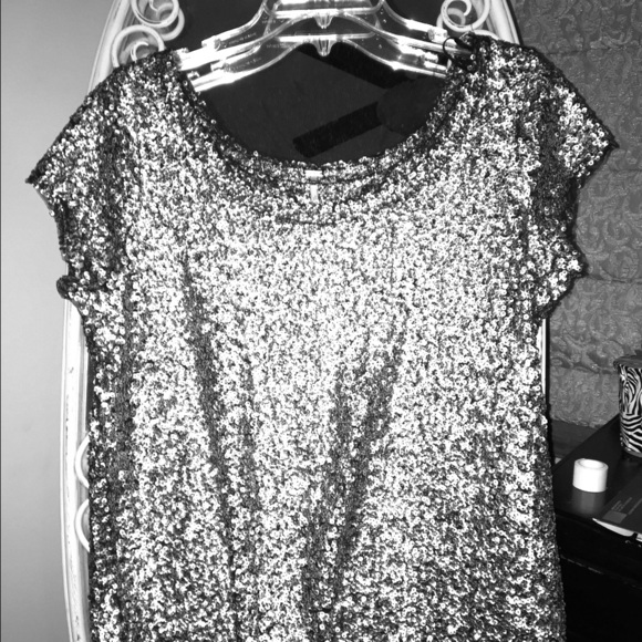 Free People Sequin Shirt
