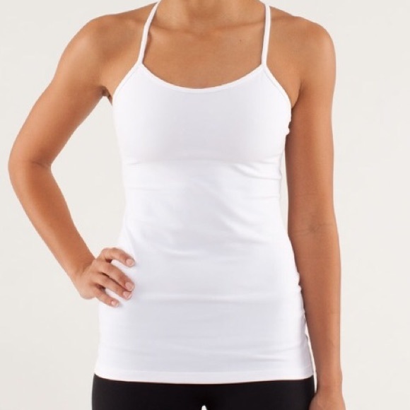Lululemon Power Y Tank in White