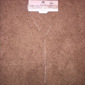 Rhinestone choker.