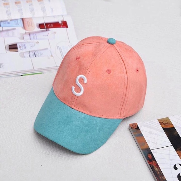 Two toned suede dad hat