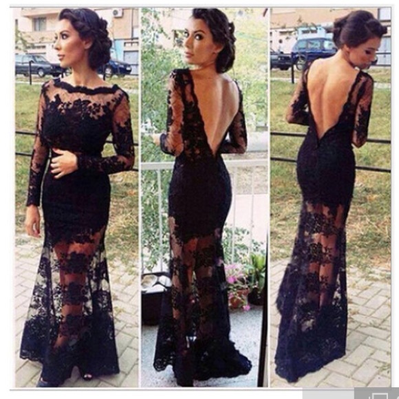 Black long dress