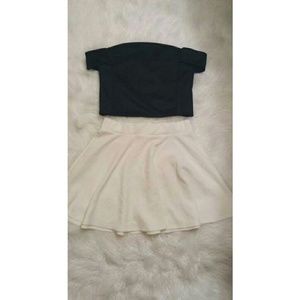 Off the shoulder crop top