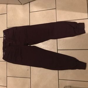 Burgundy Joggers