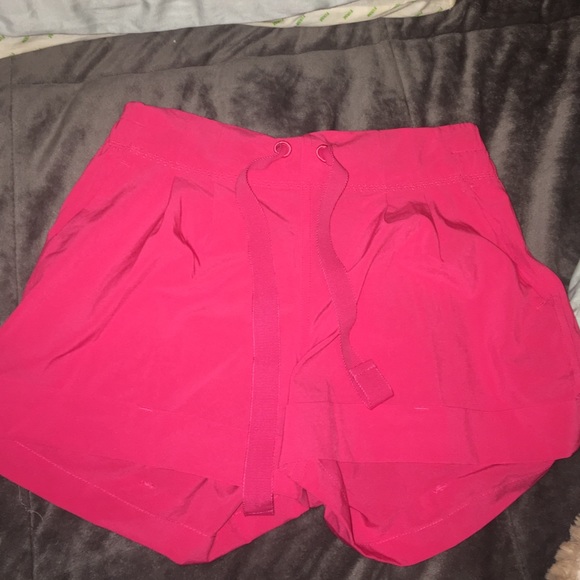 Pink lululemon shorts