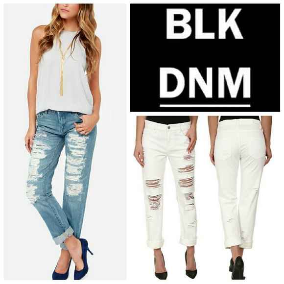 Blank Denim Galaxy Destroyed Straight Leg Jeans