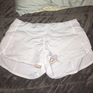Lululemon white shorts
