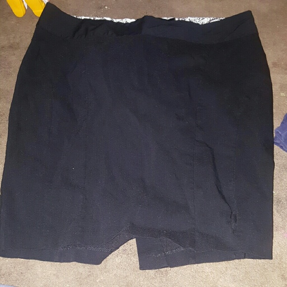 A black pencil skirt