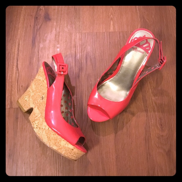 Bright Pink Patent Heels