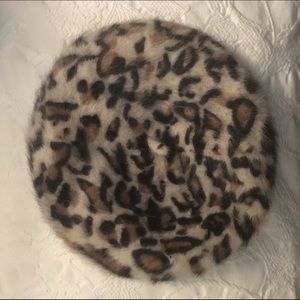 Leopard Print Beret