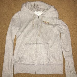 Grey PINK By VS Sequin Sweatshirt