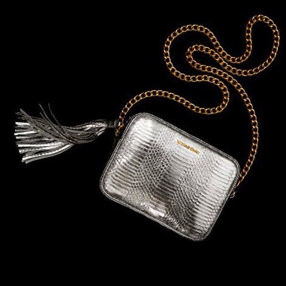 Victoria's Secret crossbody silver purse - Picture 1 of 4