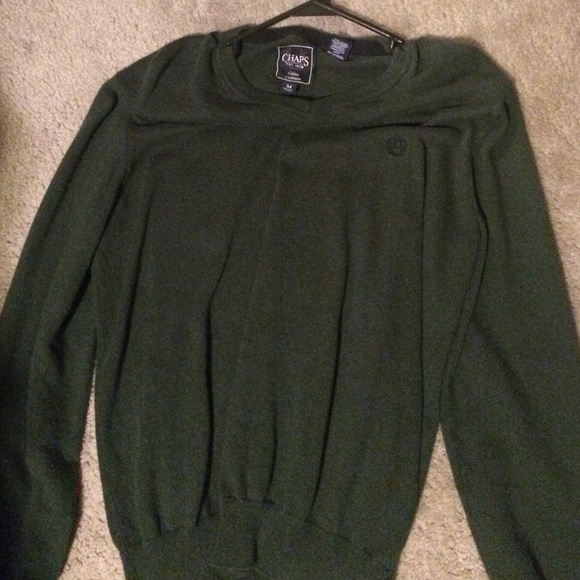 Chaps medium Green sweater