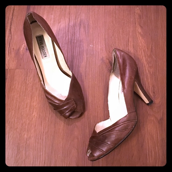 Brown Leather Heels