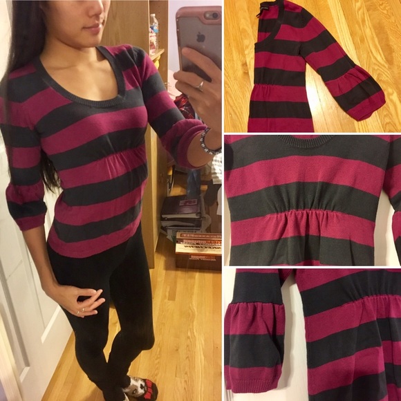 Calvin Klein flutter sleeve sweater - Picture 3 of 4