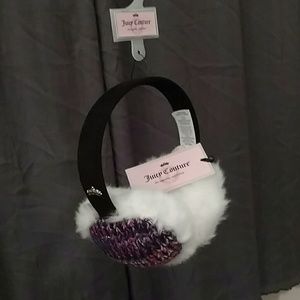 Juicy Couture Mixed Media Earmuffs- Authentic NWT