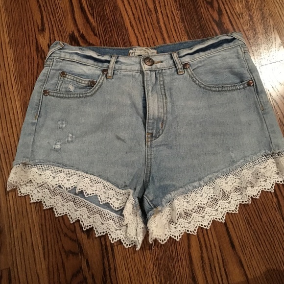 Free people denim shorts
