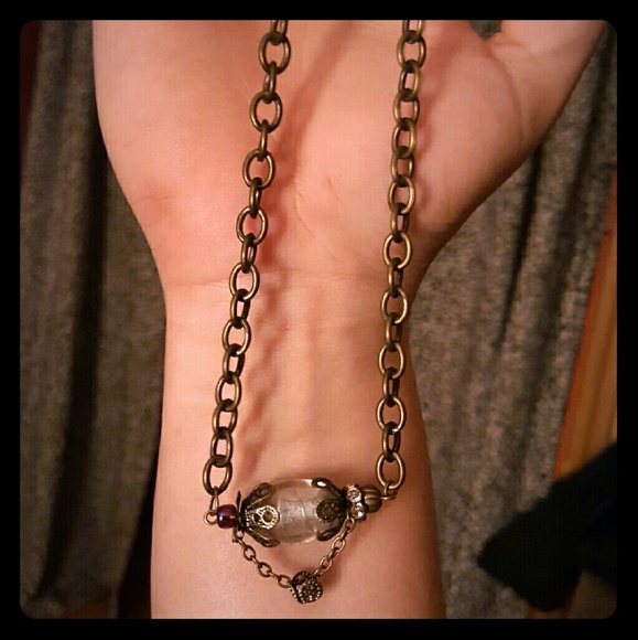 Zeppelin pendant necklace, handmade