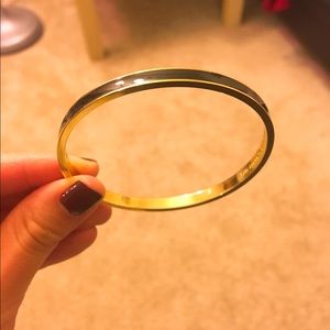Kate spade "Draw the line" black bangle