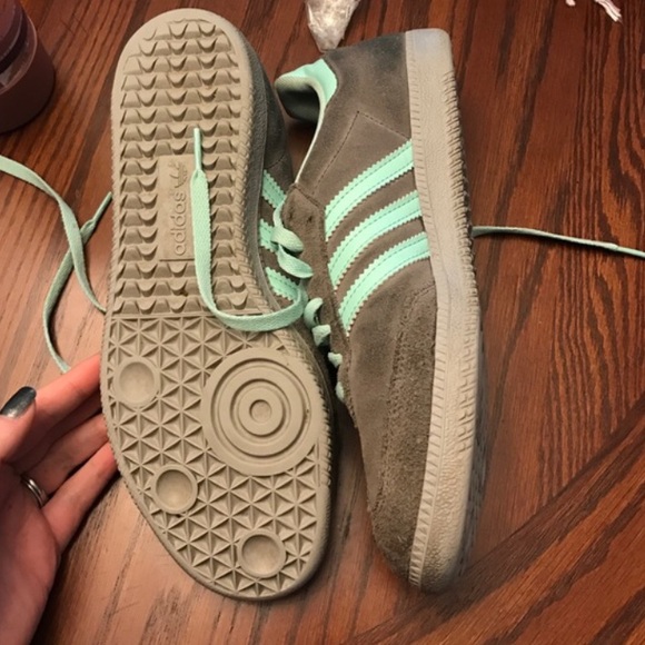adidas samba mint green