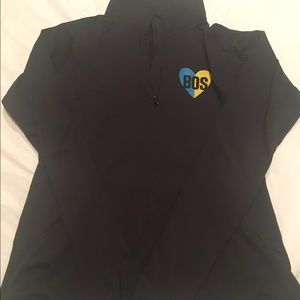 Boston Marathon half zip running jacket