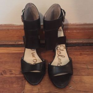 Sam Edelman heeled sandals. Black. Size 7.5