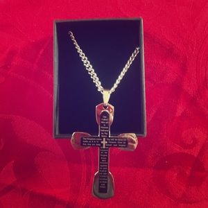 The Lords Prayer Cross Necklace