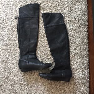 Over the knee, black, BCBGMaxaria boots. Size 7.5