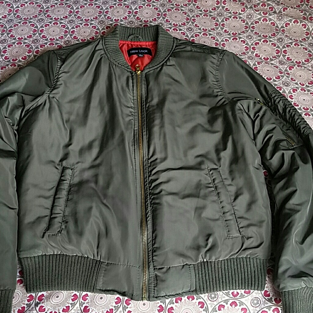 New Look Olive Bomber Jacket