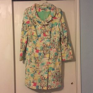 Colorful Double Breasted Coat