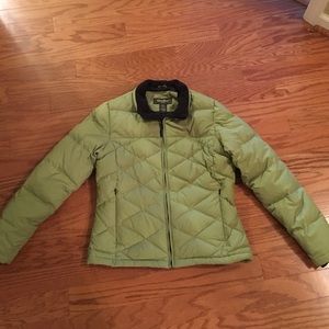 Eddie Bauer green down jacket size m