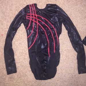 Long sleeve gymnastics leotard