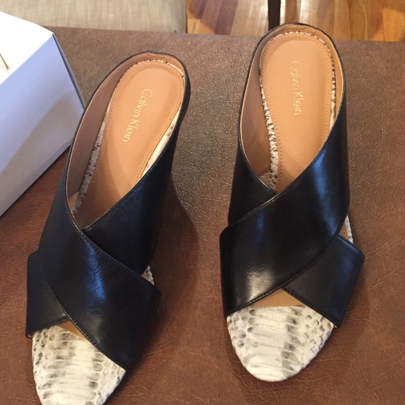Calvin Klein Muted Snake Heel
