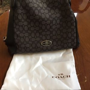 Coach Signature Edie Shoulder Bag