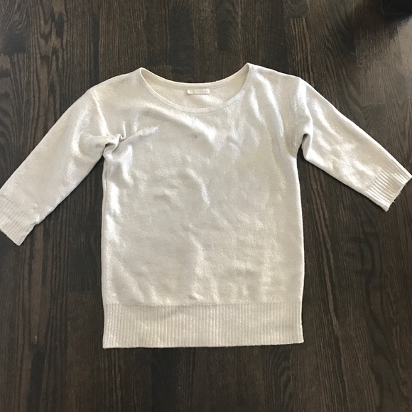 Soft silver sparkle sweater