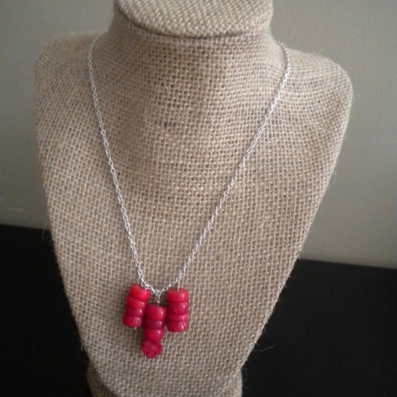 Coral Statement Necklace OOAK